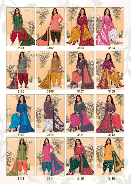 Patidar Bandhani Vol-31 Cotton Designer Patiyala Dress Material